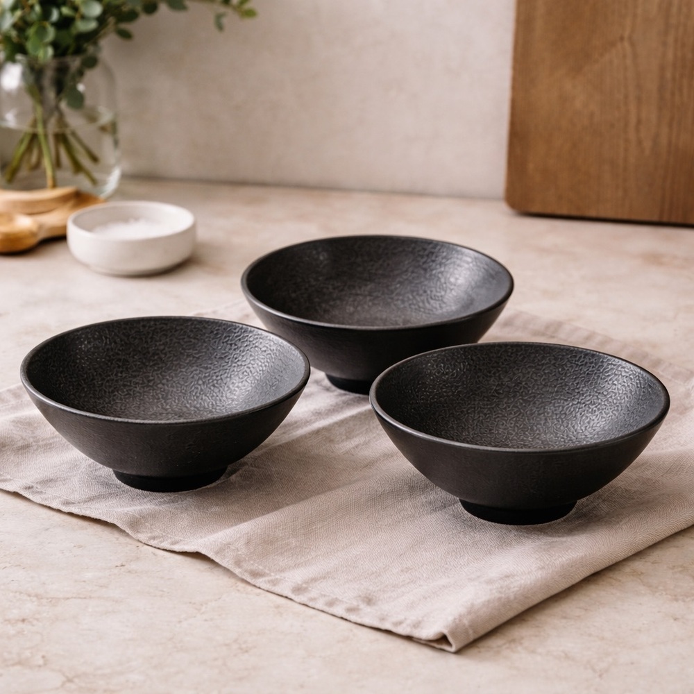 Luzerne Fine Ceramic Side Bowls — Set of 3